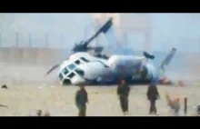 Akcja ratunkowa po awaryjnym lądowaniu śmigłowca.