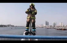 Strażacy używają jetpack-ów do gaszenia - Dubaj 2017