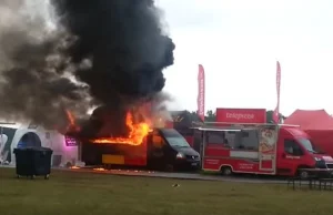 Pożar na festiwalu Opener. Spłonął foodtruck