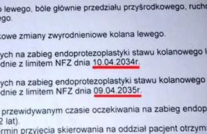 Jak to leciało? "Kolejki w Polsce są tylko po iPhone'y"? Na zabieg endoprotezy..