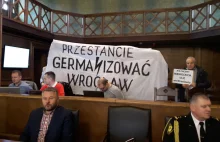 Protest przeciwko "germanizacji" Wrocławia