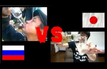 Pojedynek w piciu wódki Rosja vs Japonia