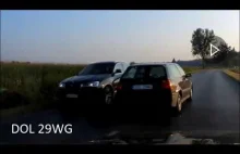 Golf DOL29WG o włos od tragedii na drodze Jelcz Laskowice-Oława