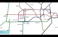 Animacja - rozwój londyńskiego metra.