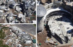 Tak niemal ukończony park Star Wars: Galaxy’s Edge wygląda z lotu ptaka