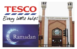 Tesco w porze Ramadanu obdarowuje Muzułmanów jedzeniem