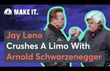 Arnold Schwarzenegger i Jay Leno bawią się czołgiem