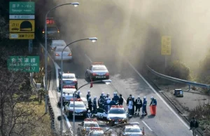 Zawalił się tunel autostrady w Japonii.