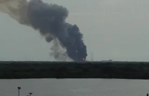 Wybuch rakiety SpaceX Falcon9.