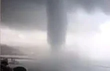 Terrifying moment huge tornado hurtles towards Italy tourist resort