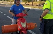 Hiszpańska policja zaskoczona sytuacją na drodze