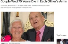 Byli razem 75 lat, umarli niemal jednocześnie. "Poczekaj na mnie"