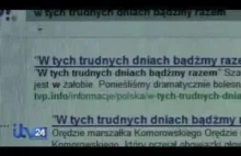 Orędzie Komorowskiego do narodu opublikowano przed katastrofą