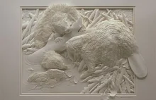 Niezwykłe rzeźby z papieru