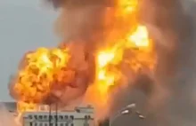 Pożar elektrowni pod Moskwą. Ogromne płomienie i chmury dymu