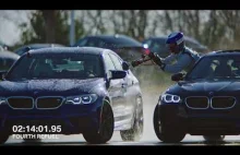 BMW Biję rekord Guinnessa na najdłuższy drift.