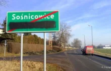 Dwujęzyczne tablice wokół Gliwic już zdewastowane.