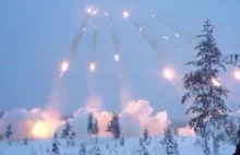 Pełna salwa fińskiej artylerii rakietowej