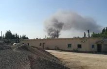 Pożar w Nowogardzie. Płonęła stacja kontroli pojazdów.