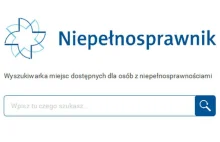 niepelnosprawnik.pl - wyszukiwarka miejsc dostępnych dla osób niepełnosprawnych