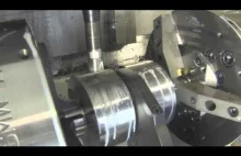 Kompletna produkcja 2 cylindrowego wału korbowego na jednej maszynie. Magia CNC