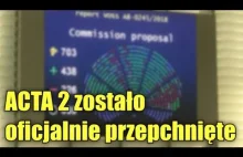 ACTA 2 przepchnięte! Parlament Europejski przegłosował cenzurę w Internecie