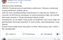 Wyjaśnijmy to sobie raz na zawsze - oświadczenie na FB nie chroni prywatności!