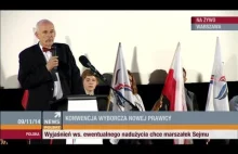 Janusz Korwin-Mikke na Konwencji Wyborczej w Warszawie (09.11.2014 Polsat...