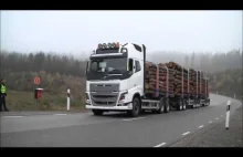 Testy hamowania ciężarówki z masą 90 ton