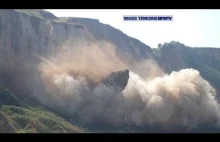 Oderwanie się 30 000 ton skały od klifu [15.07.2013]