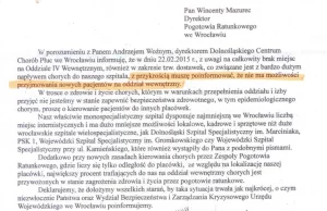 Teraz lepiej nie choruj. Wrocławskie szpitale odmawiają przyjęć