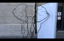 Słoń czy żyrafy? Świetna ruchoma rzeźba