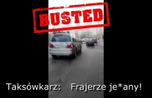 Taksówkarz do klienta "Frajerze j***ny"