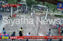 Nagrano terrorystę z bombą wchodzącego do kościoła na Sri Lance