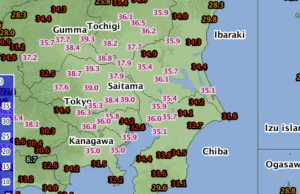 Padł historyczny rekord maksymalnej temperatury w Japonii!