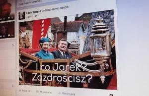 Wałęsa na FB - zdjęcie z królową Elżbietą z podpisem "I co Jarek, zazdrościsz"?