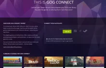 GOG udostępnił opcję połączenia konta z Steam