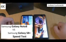 Samsung Galaxy Note8 vs Samsung Galaxy S8+ | Speed Test, który szybszy???