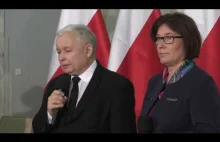 Jarosław Kaczyński - Briefing prasowy Prezesa PiS w Warszawie
