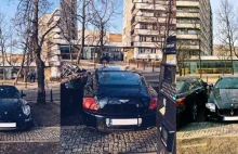 Kolekcja aut warta milion zł składowana na parkingu w Warszawie