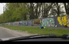 Graffiti - mur toru wyścigów konnych Służewiec
