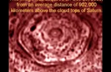 Heksagonalna struktura na jednym z biegunów Saturna