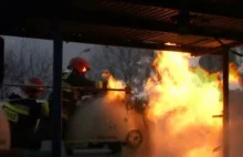 Pożar na stacji LPG - odważna interwencja straży pożarnej