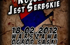 Zapraszamy do Warszawy na demonstrację poparcia dla serbskiego Kosowa 2012