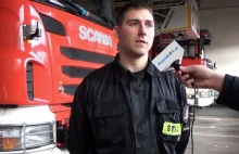TV: Strażak uratował kilkanaście osób z pożaru [film