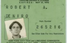 Licencja taksówkarska Roberta De Niro