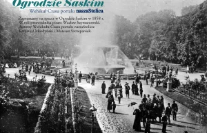 Spacer po Ogrodzie Saskim w 1858 roku.