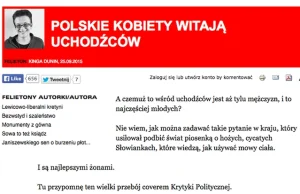 Polki, wychodźcie za mąż za uchodźców! Publicystka "Krytyki Politycznej":...