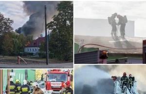 Fabryka opakowań stanęła w ogniu. Kłęby czarnego, toksycznego dymu nad Poznaniem