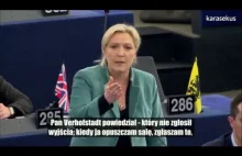 Marine Le Pen: Anglicy mają dość!